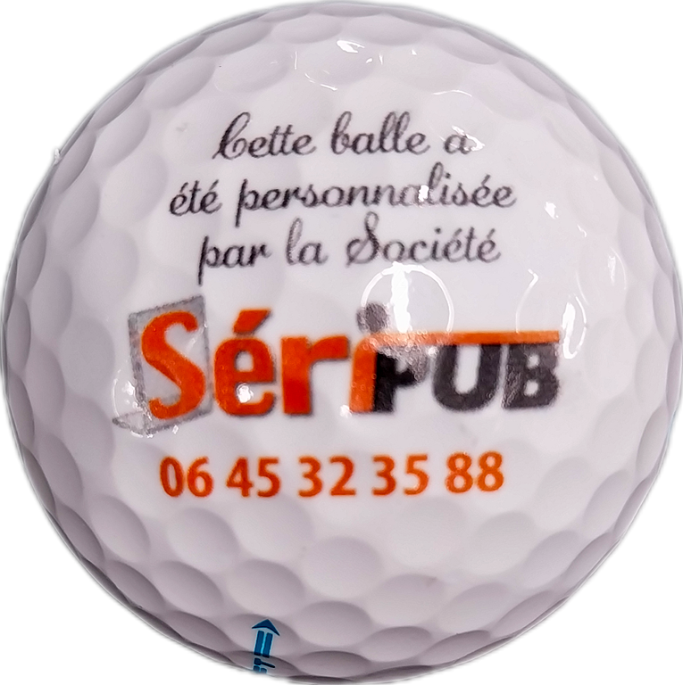 balle de golf personnalisée SERIPUB